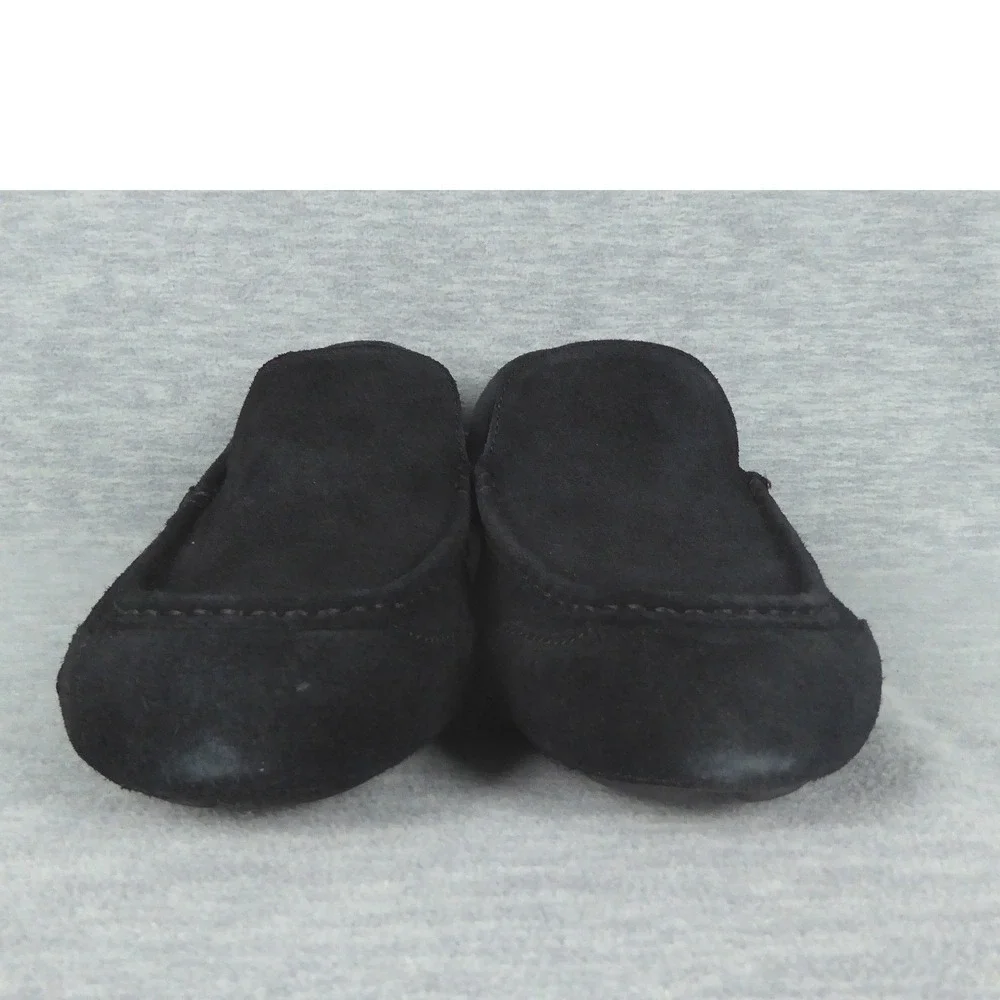 Samuel Hubbard Slipper Drivers Mens 9 M  Black Suede Shearling LinedLoafer